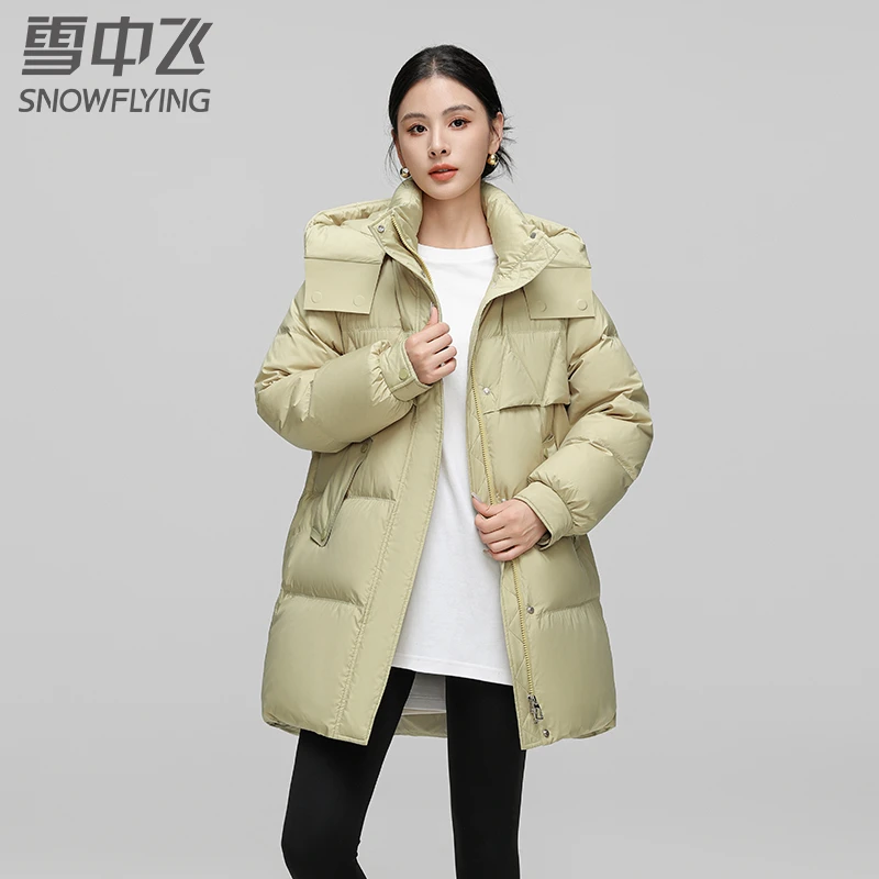雪中飞2024年新款羽绒服女秋冬季加厚外套31096