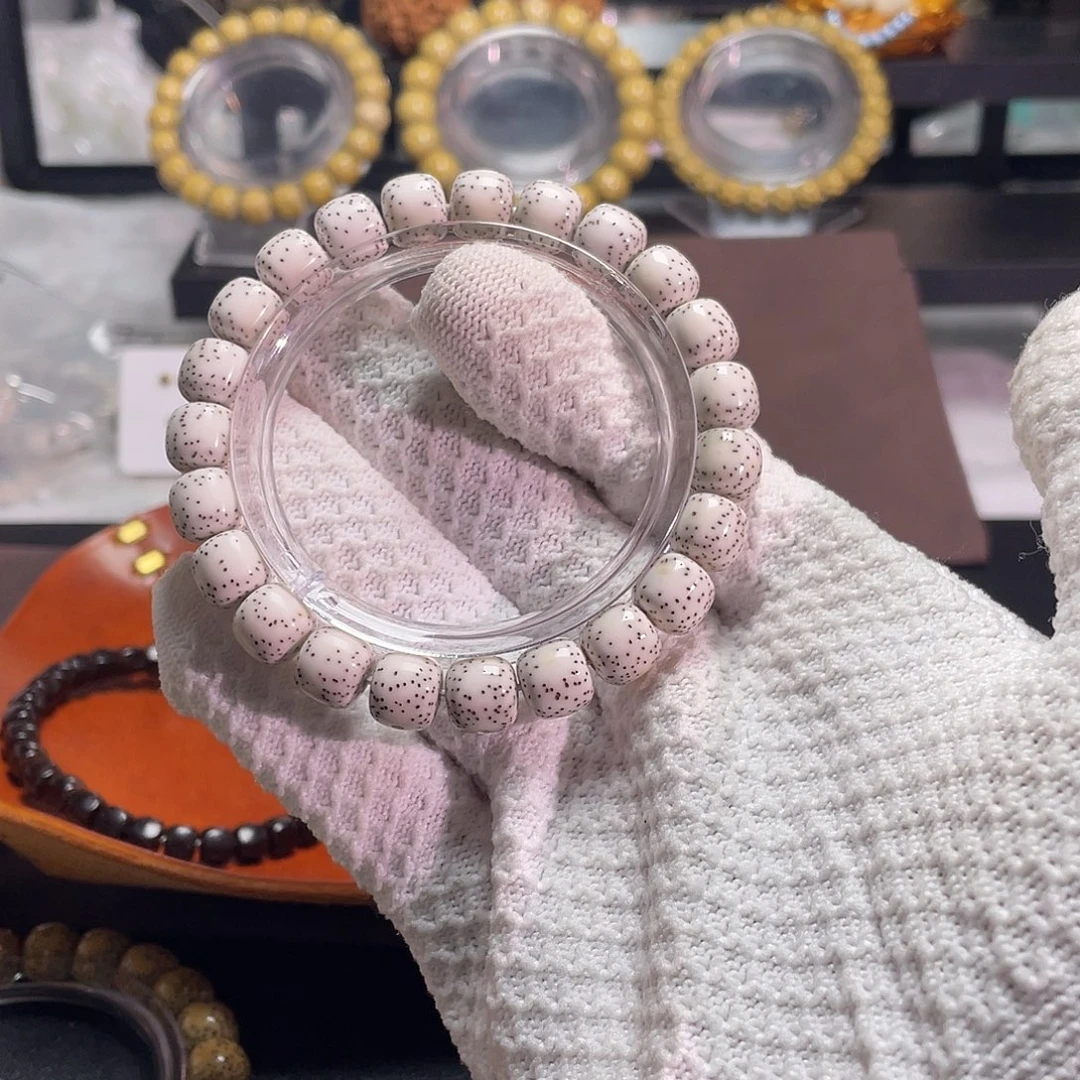 半***见手串星月菩提原生态星月菩提原白手串10.9