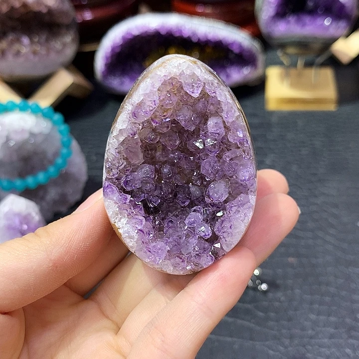 紫晶未镶嵌珠宝半成品
