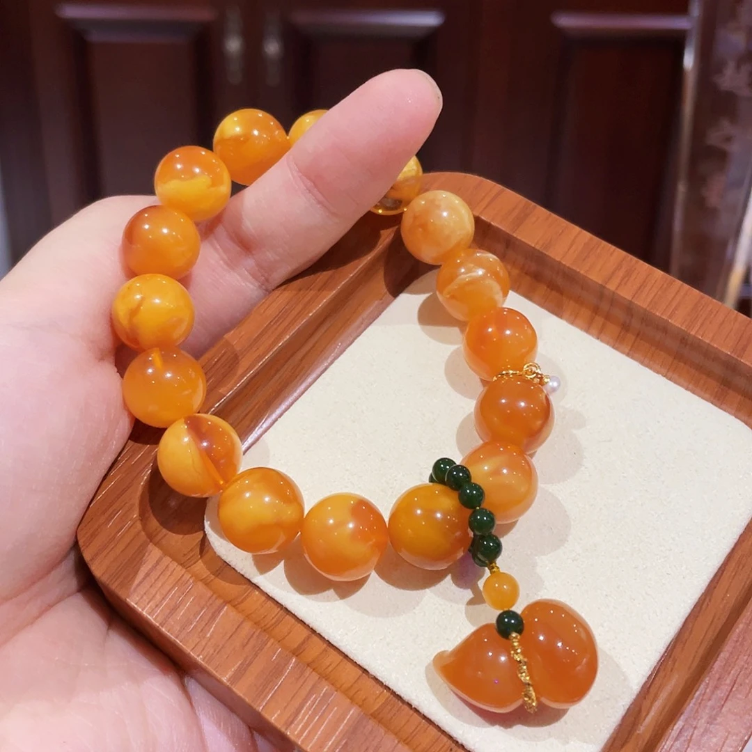 蜜蜡未镶嵌手链手串