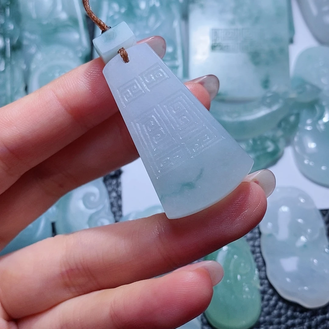 定制翡翠未镶嵌毛货付款后联系客服确认抛光