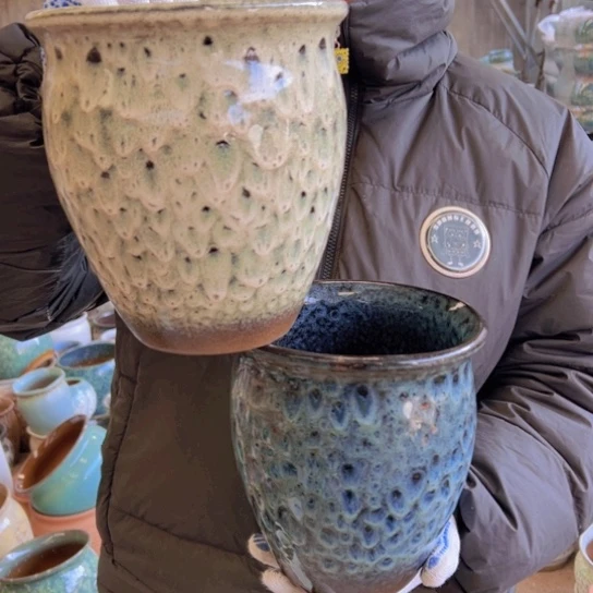 紫砂花盆高21口19————