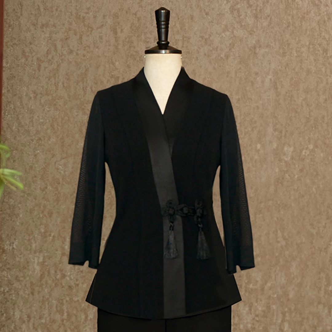 文茵小上衣（短款）-（古润衣介走秀旗袍111390）