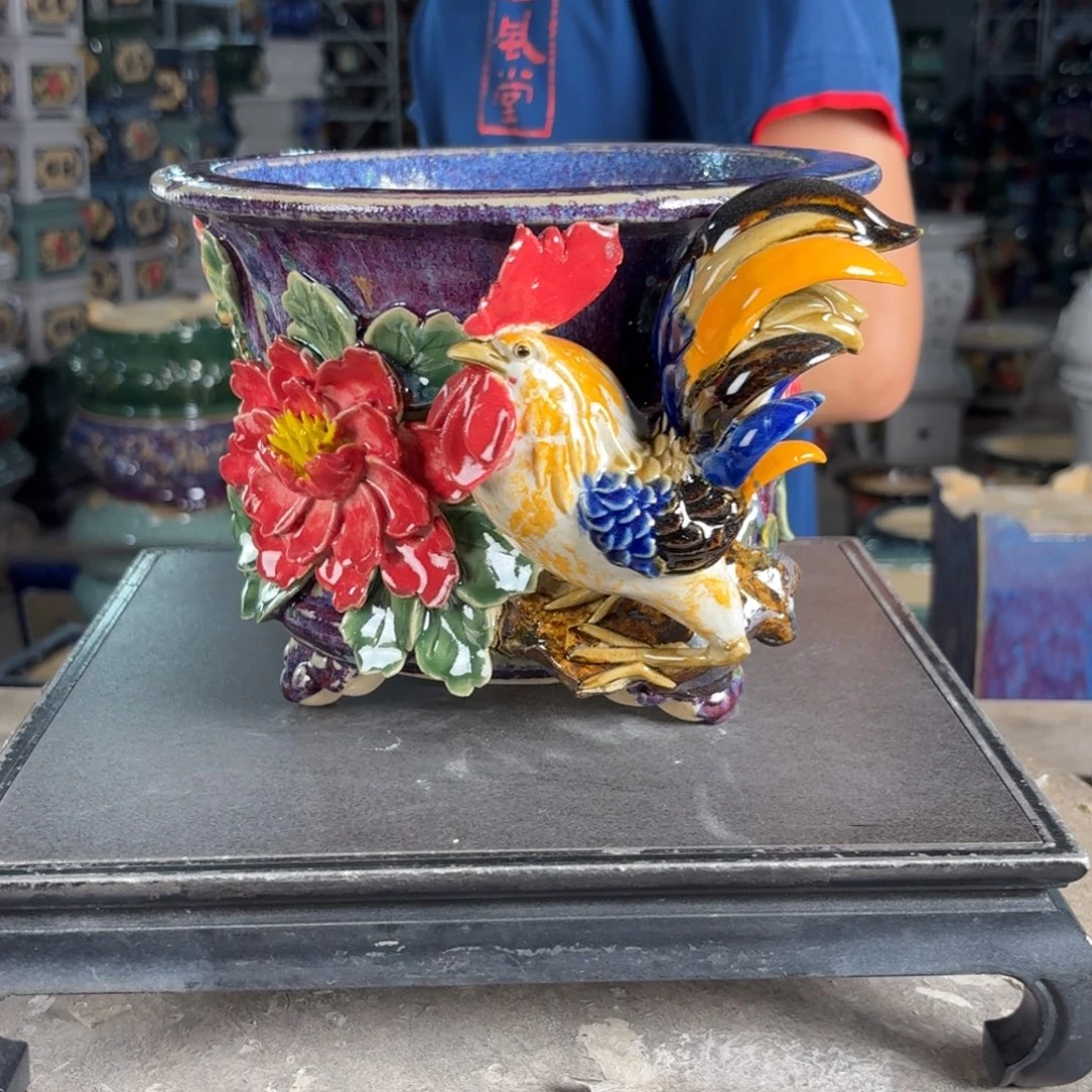 一风堂石湾花盆 内18*14