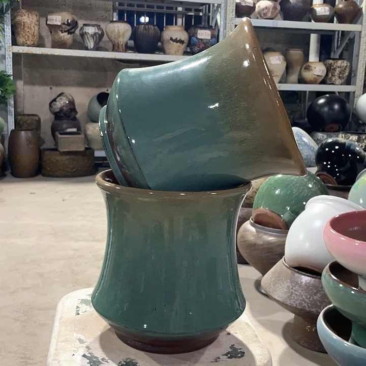 紫砂花盆正品口21高21。z z z z