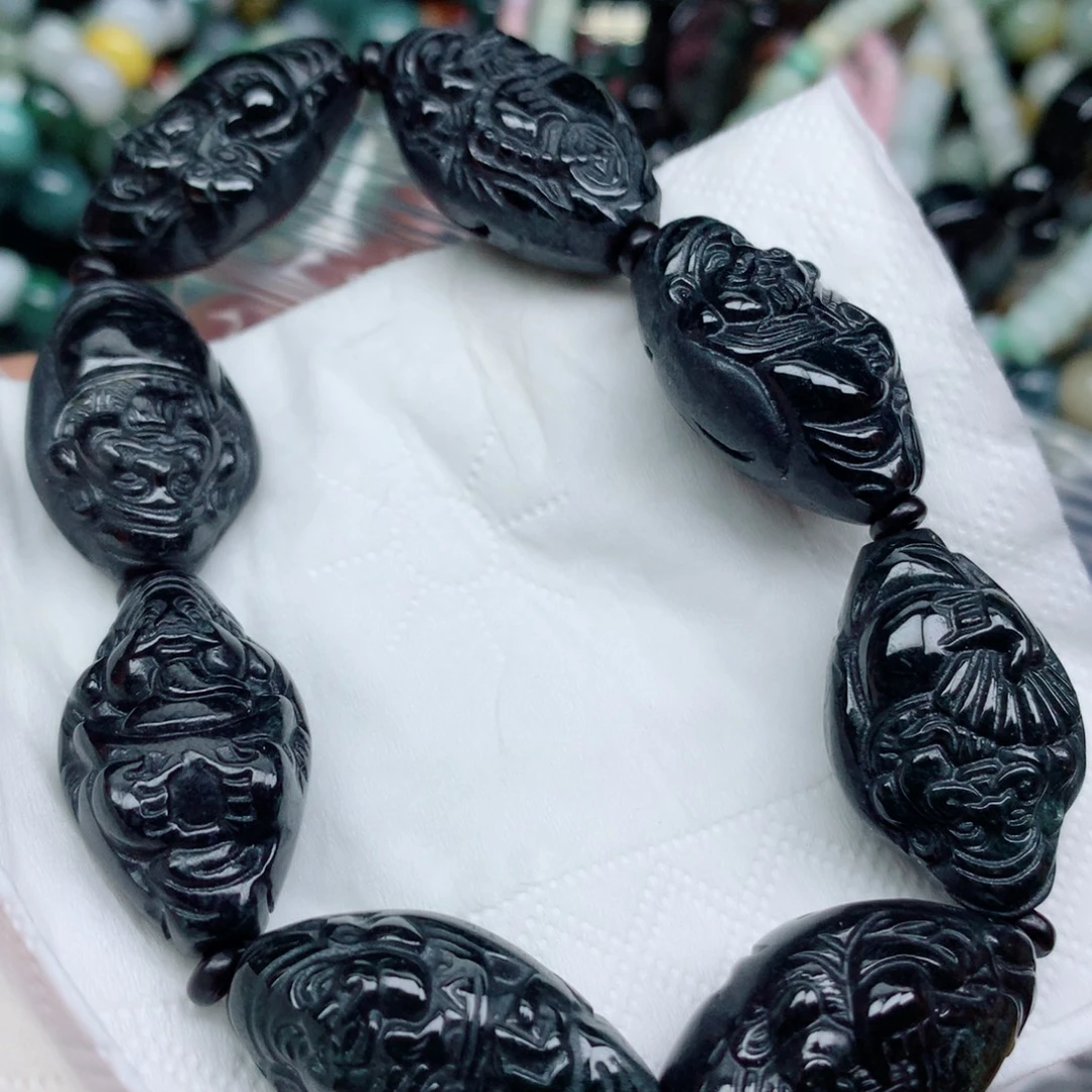 翡翠未镶嵌项链珠子批