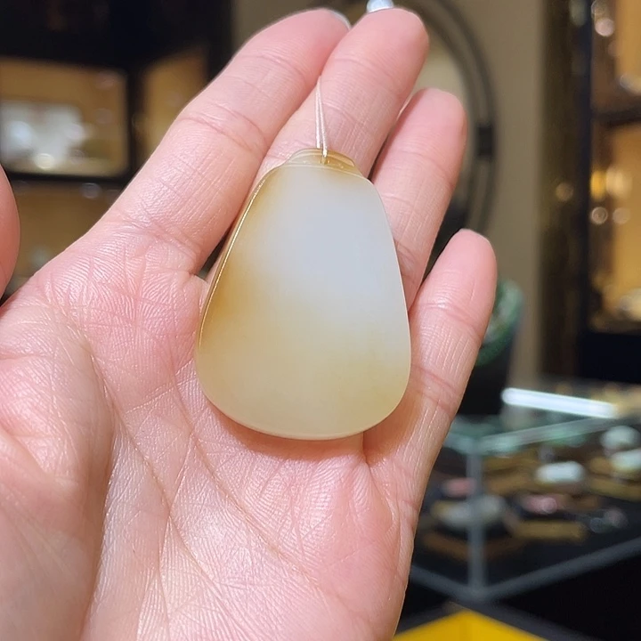 颈饰未镶嵌和田玉平安牌