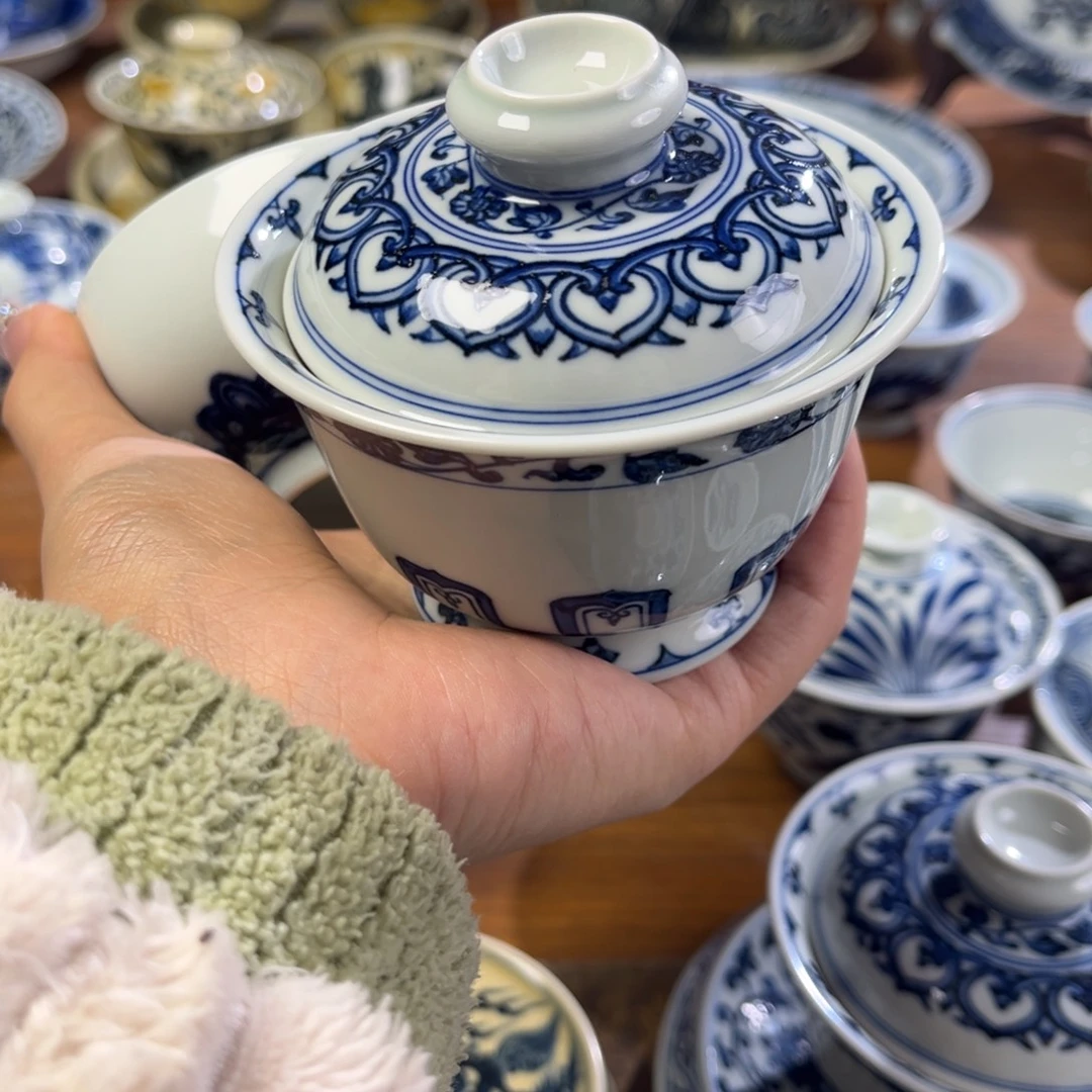 B***9段泥盖碗➕杯子宝相