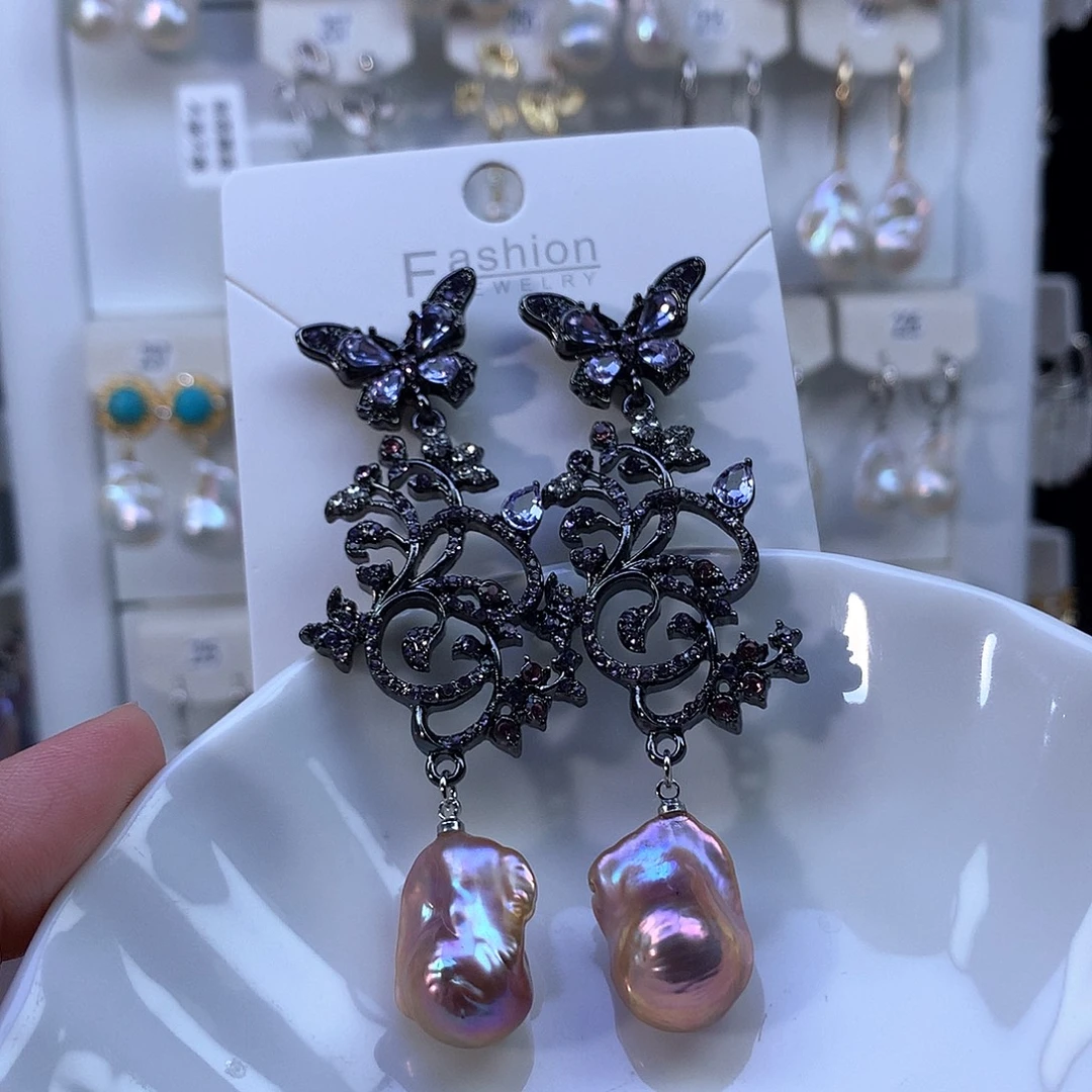 淡水珍珠合金耳饰特价4146