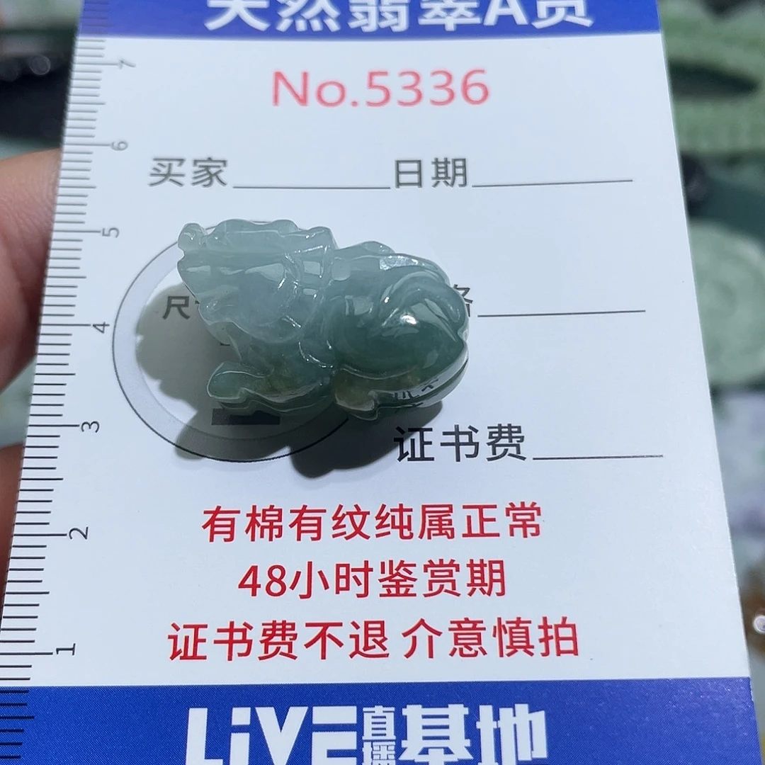 翡翠未镶嵌挂件5336