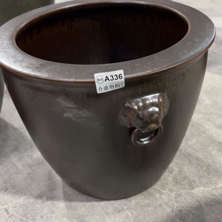 古铜狮头微瑕尺寸40-35