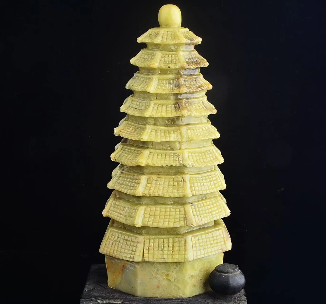 寿山石纯手工雕刻的
