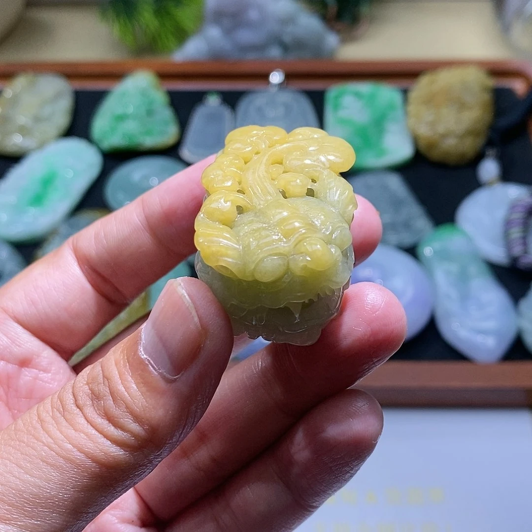 【闪购商品】翡翠颈饰未镶嵌貔貅