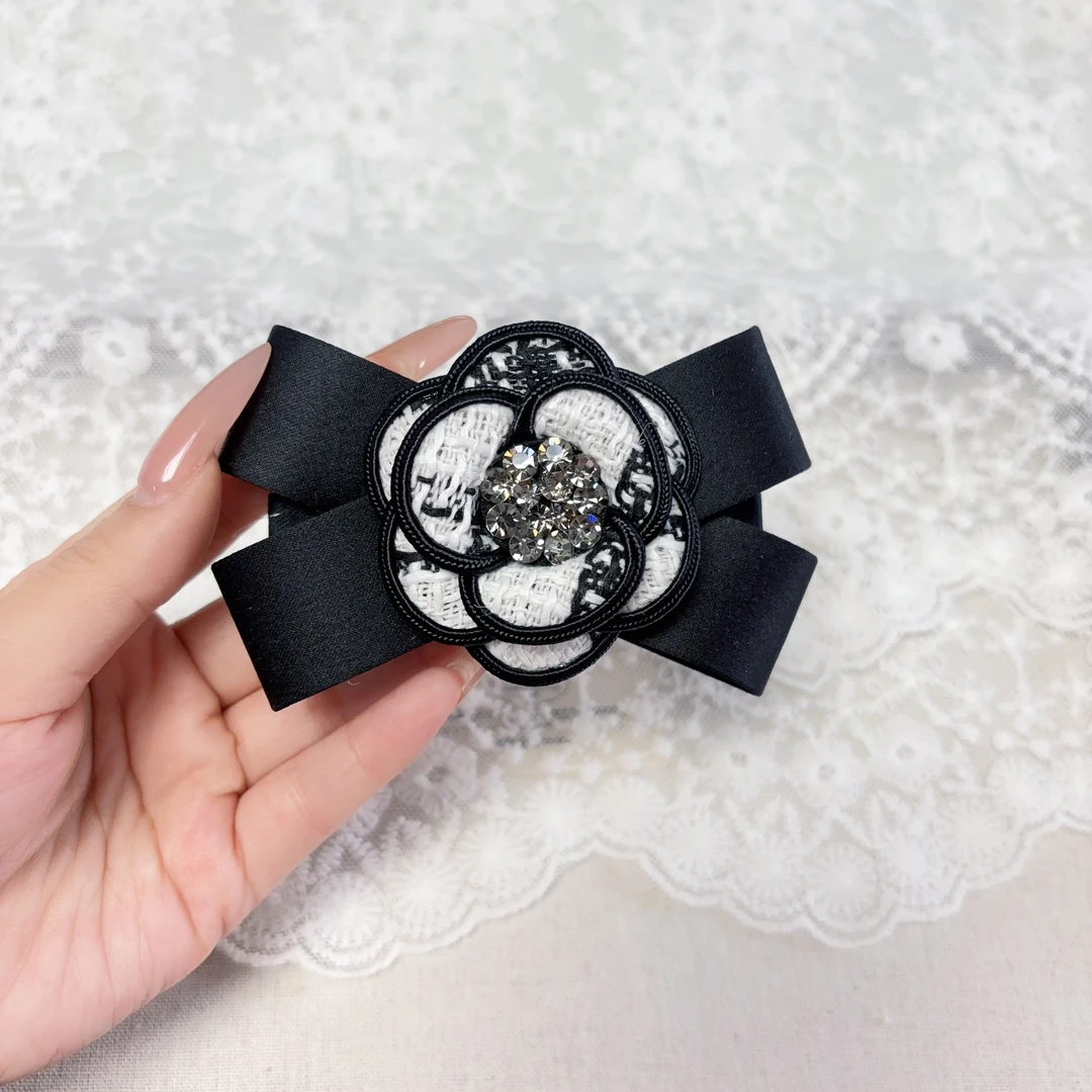 韩国东大门饰品山茶花弹簧夹8厘米