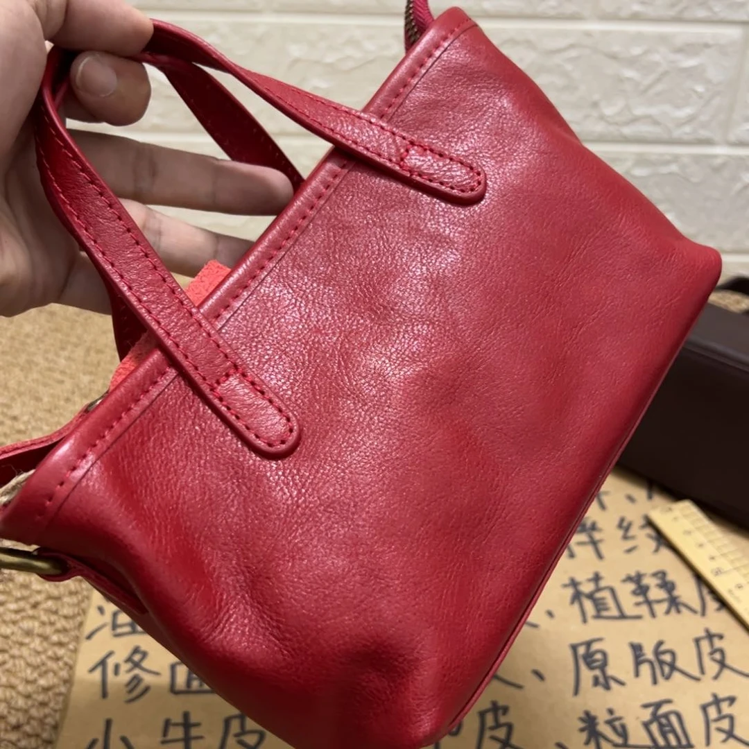 【闪购商品】头层牛皮红