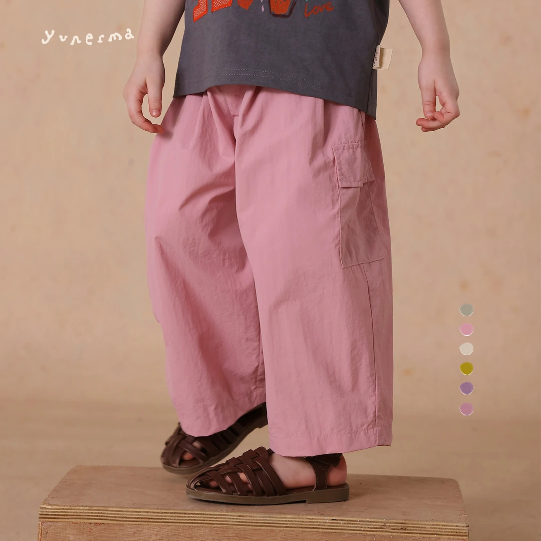 允儿妈女童2025薄款原纱防晒休闲防蚊裤宝宝儿童夏季百搭长裤裤子