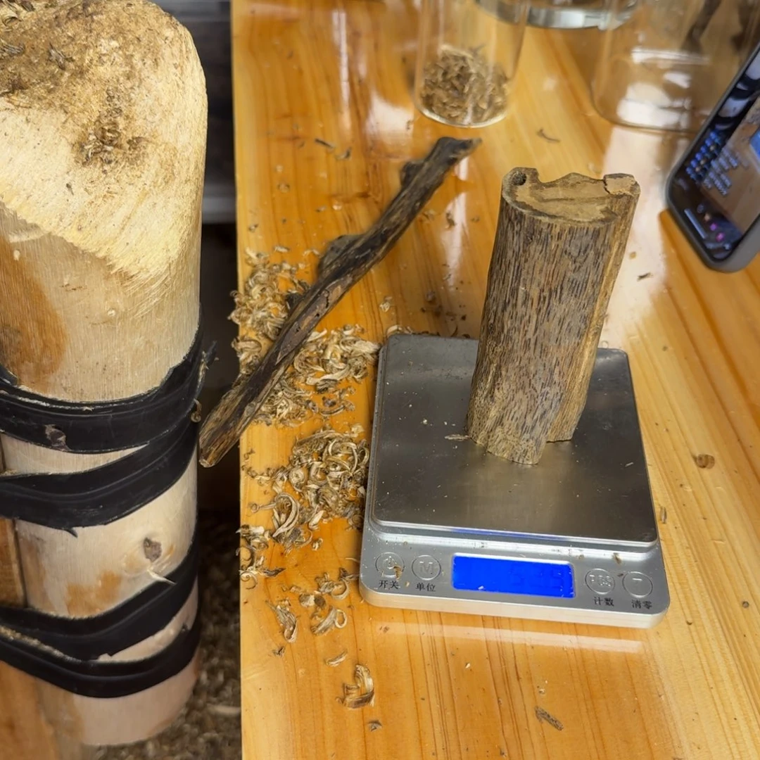 J***y沉香奇楠沉香虫漏原料52克