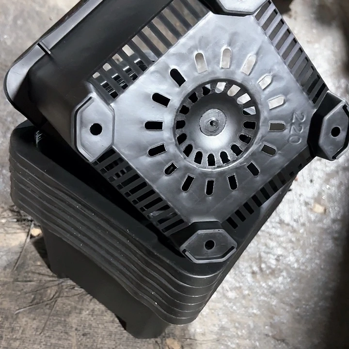 220黑方盆20公分高15公分6个