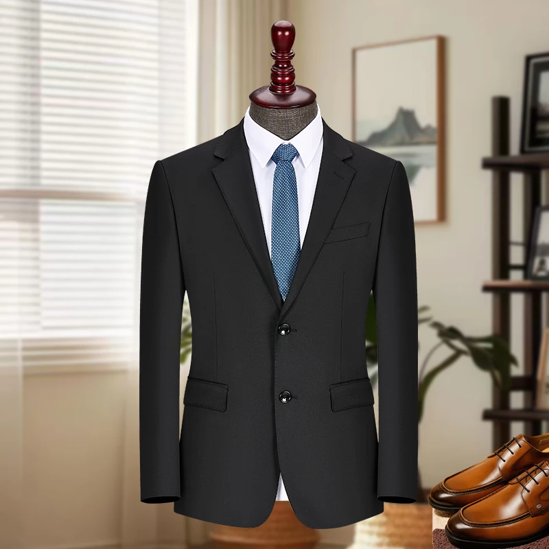 高级西服黑色一粒扣两粒扣西服礼服婚礼职业装休闲西装外套马甲