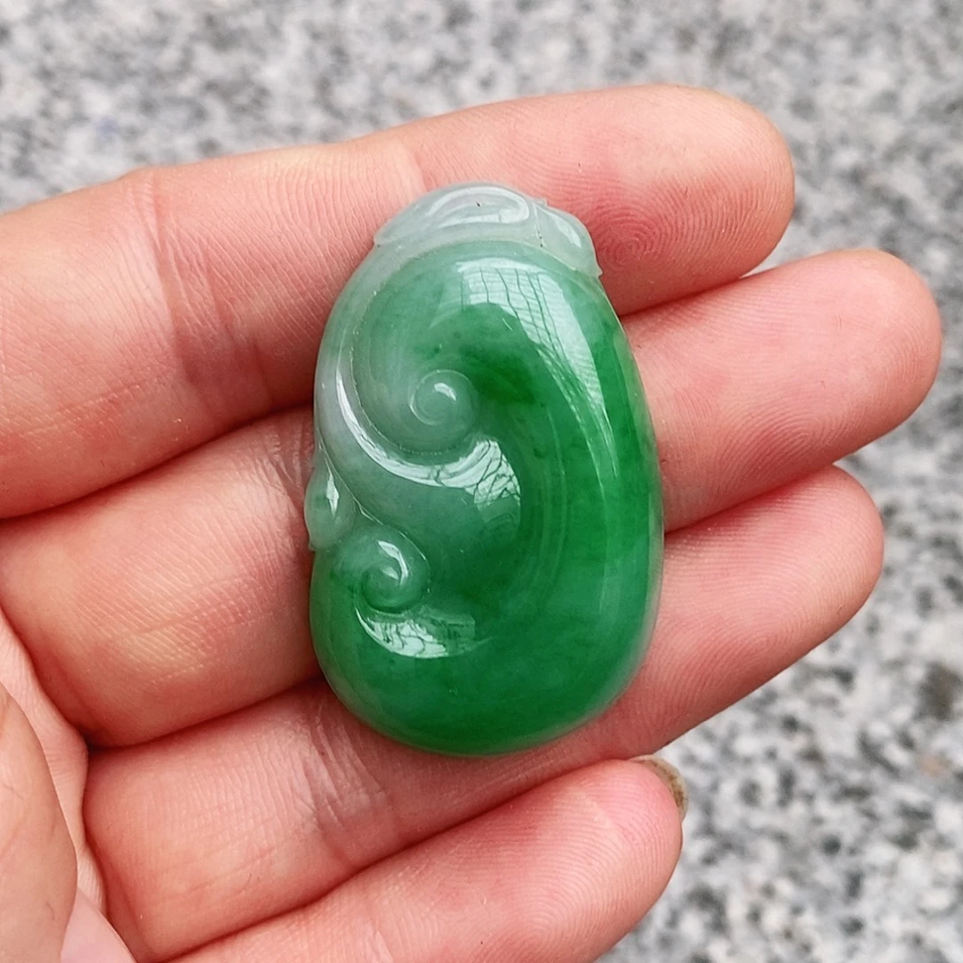 定制翡翠未镶嵌翡翠吊坠