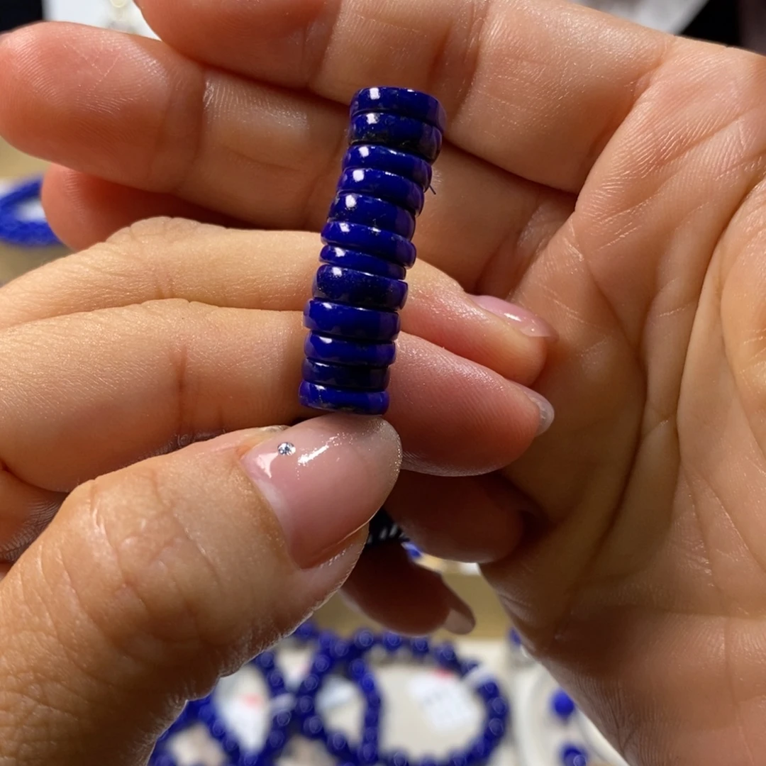 宝***泰未镶嵌青金石手串9+m隔片10送2