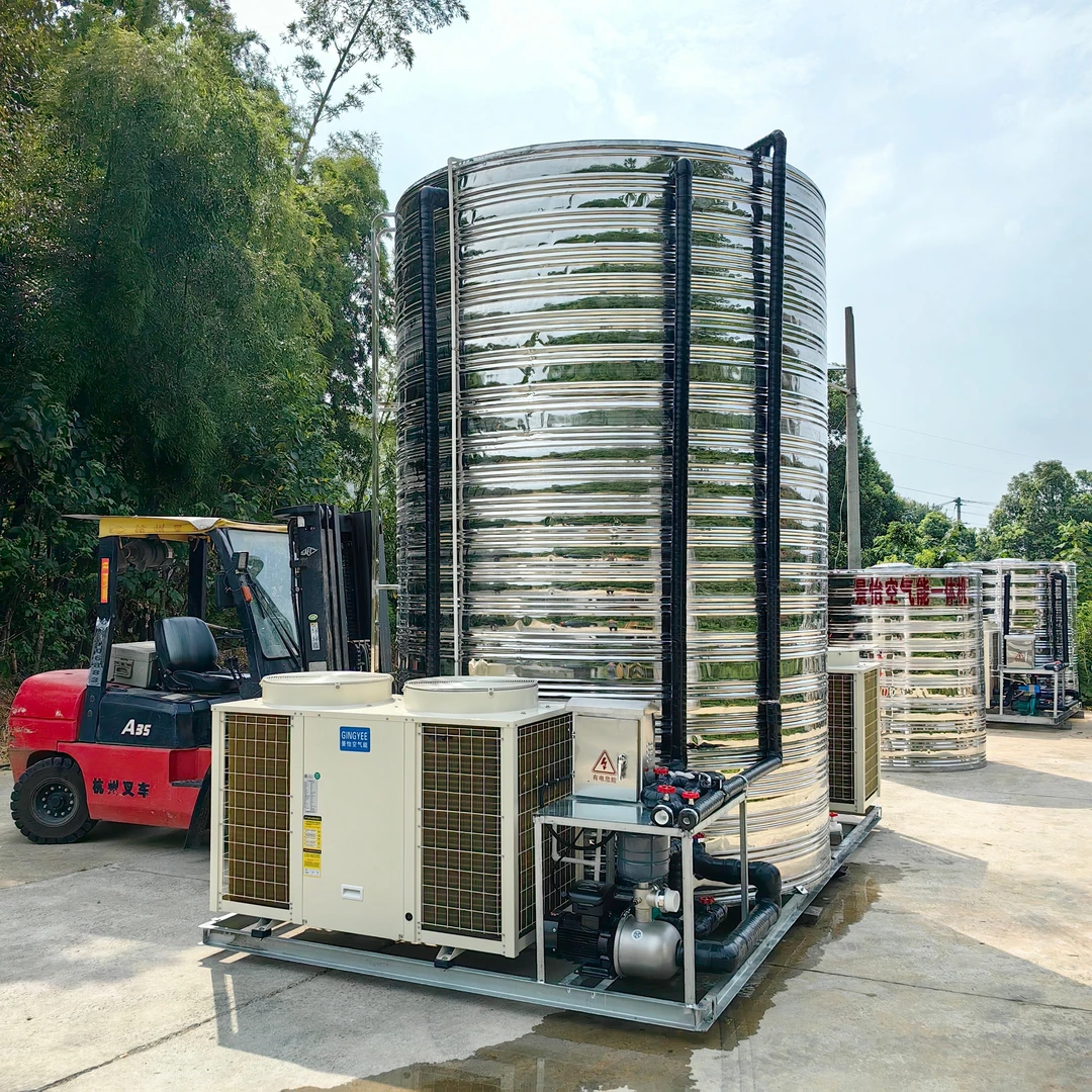 酒店民宿工地敬老院空气能热泵双10P15吨一体机商用空气能热水器