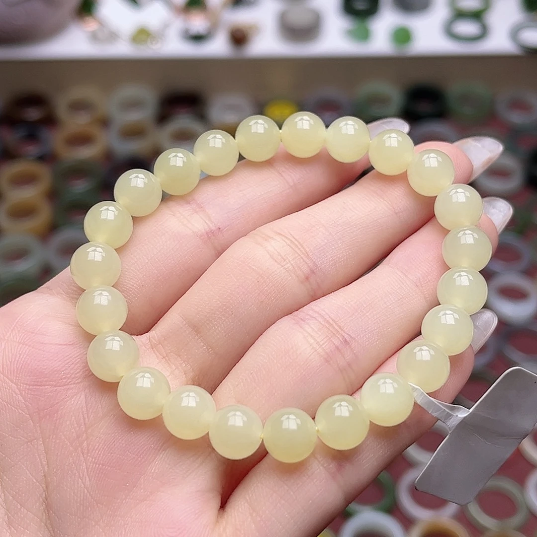 和田玉戒指未镶嵌卡6蜂蜜水