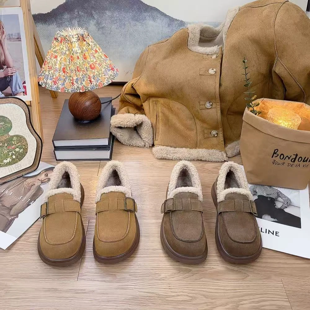 C9985冬季休闲百搭平底勃肯女鞋