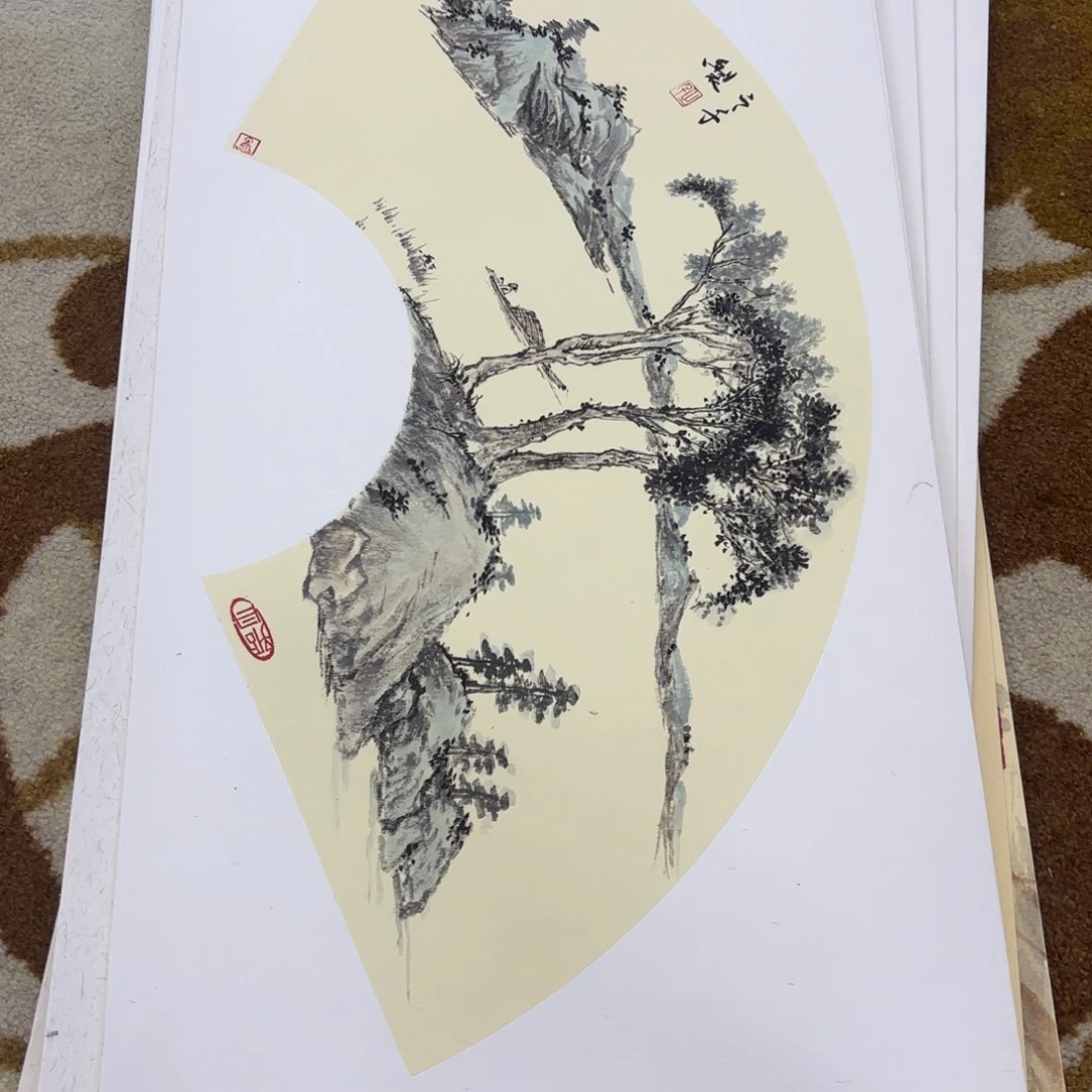 国画之千卡纸作品艺