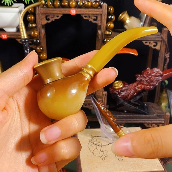 高端定制金丝楠烟嘴