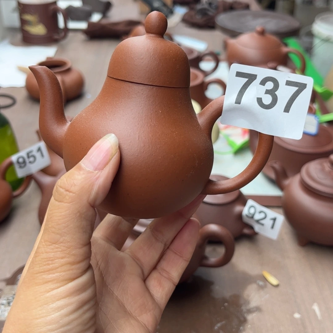 紫砂茶壶小红泥大瑕疵170cc