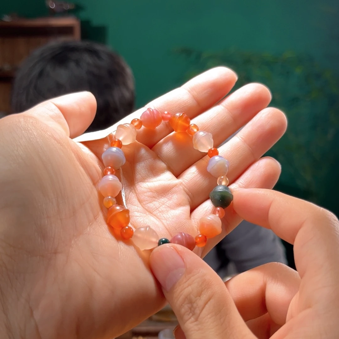 玛瑙/玉髓串未镶嵌