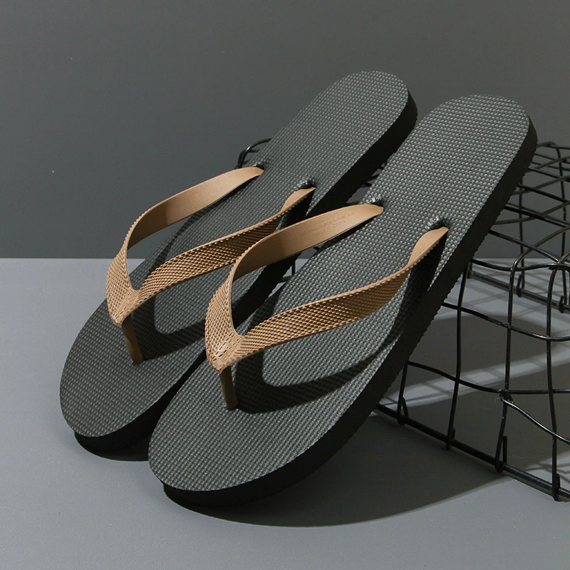 青春潮流透气机能潮鞋人字拖鞋软底夏季个性耐磨防滑人字拖外穿男