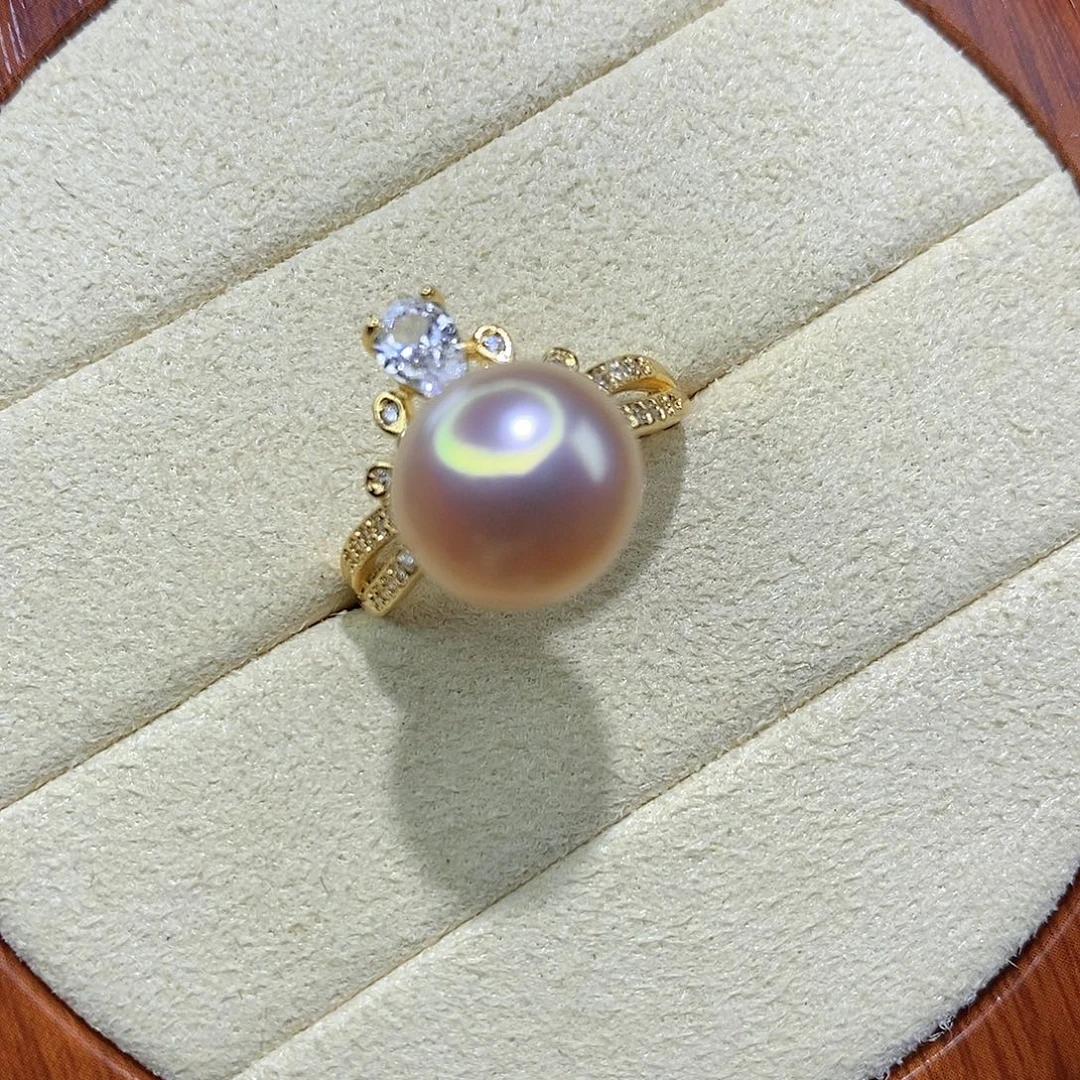 戒指合金淡水珍珠