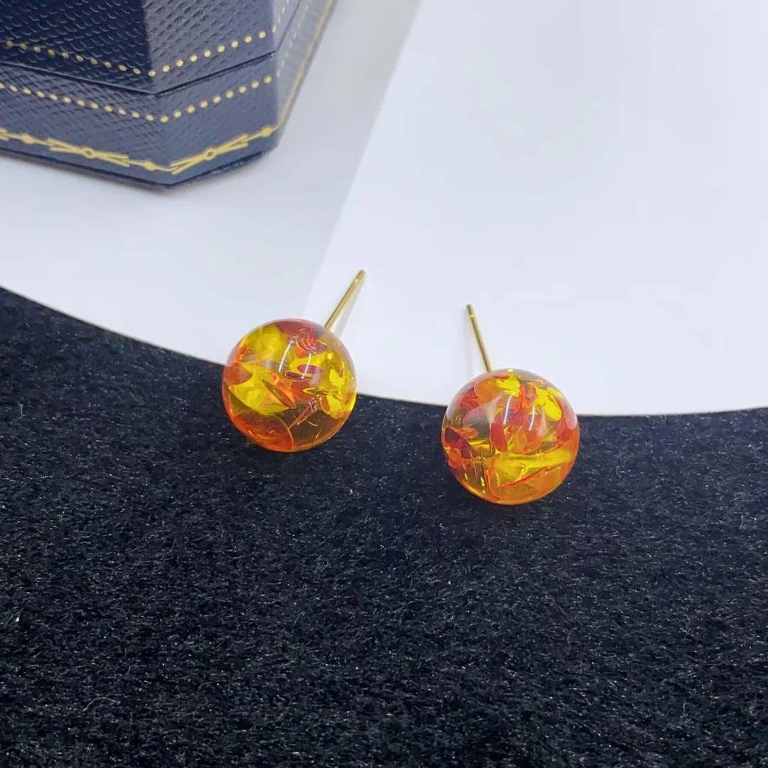 耳饰 4600   黄色耳钉多样性发货