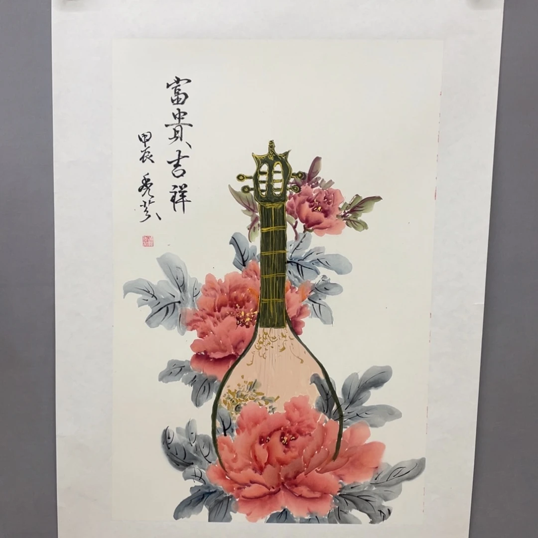 国画艺术家真人手绘