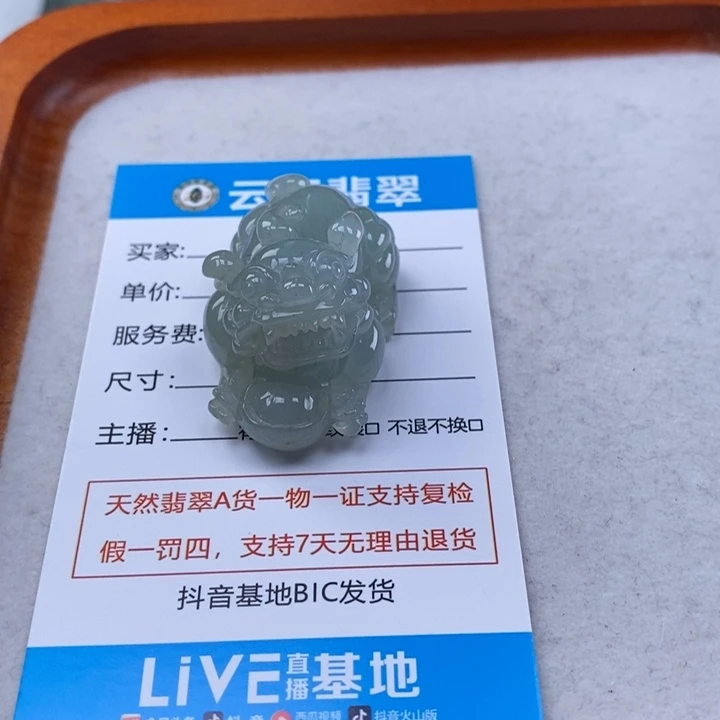 翡翠未镶嵌颈饰多人貔貅