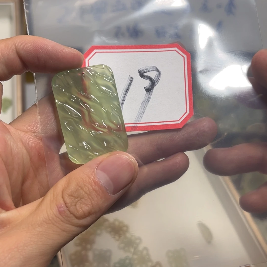 心***凉蛇纹石玉合金颈饰