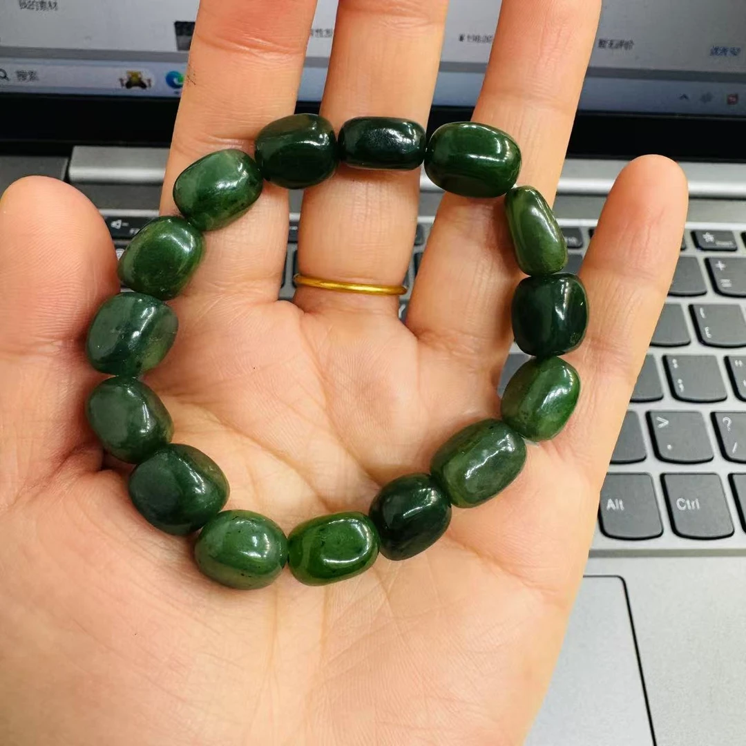 和田玉 碧玉女款手链