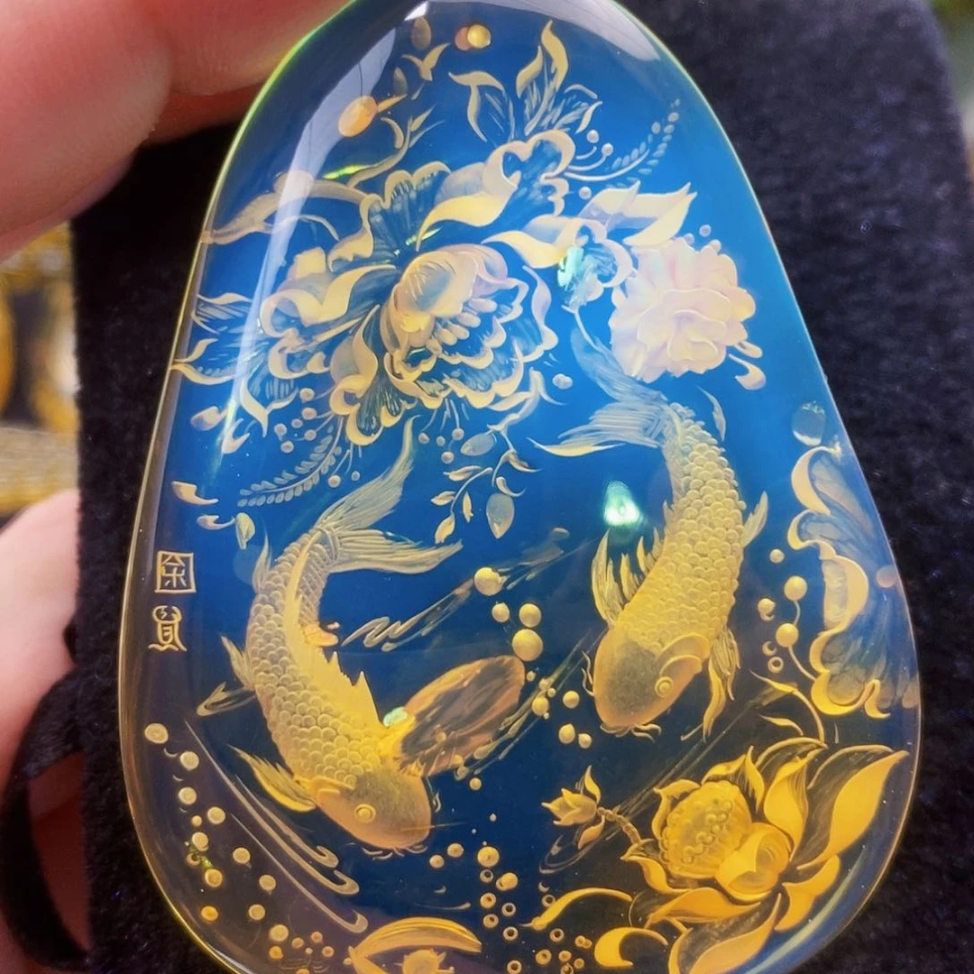 【闪购商品】琥珀（花珀）吊坠(不含链)未镶嵌