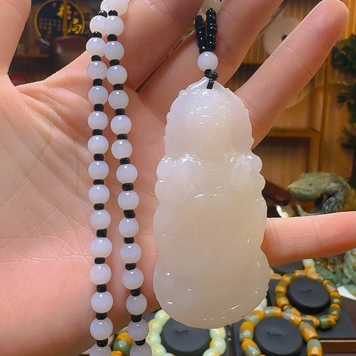 蛇纹石玉手串未镶嵌