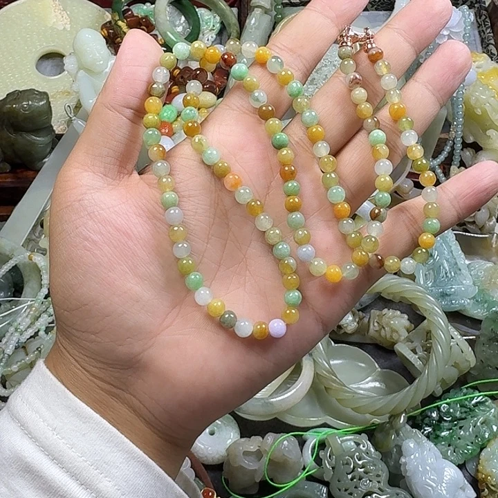 登***登翡翠未镶嵌手链8888888888888