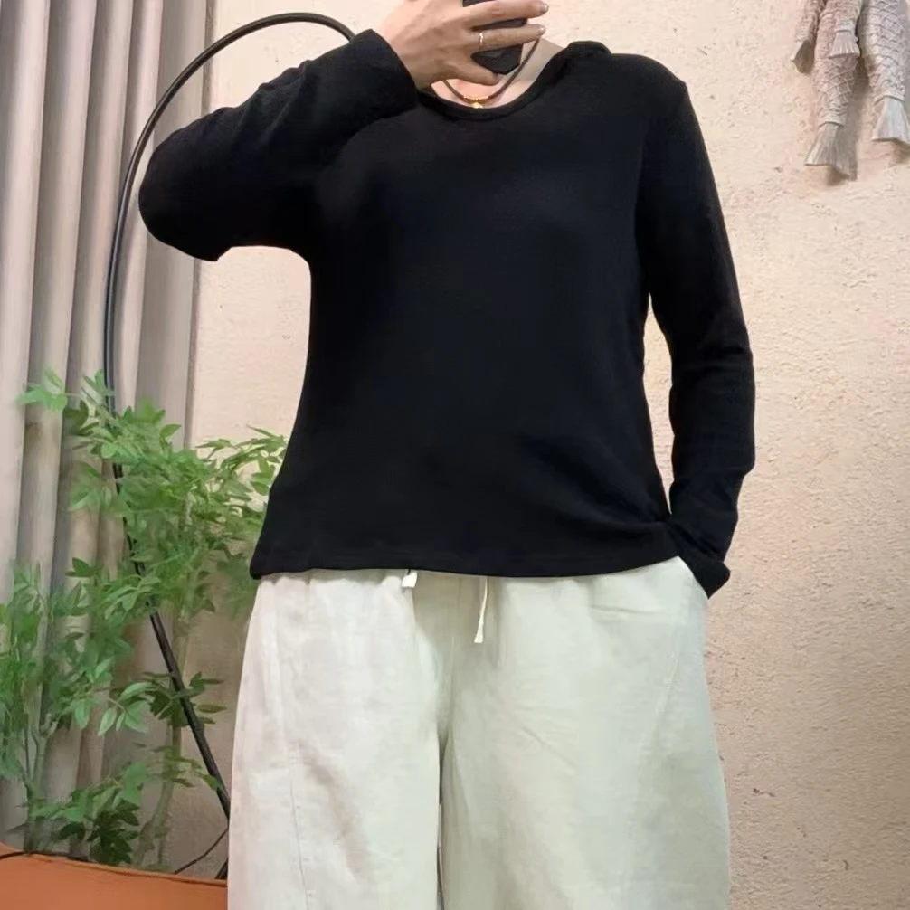 啵啵CM6133磨毛V领包边高棉弹百搭帽衫