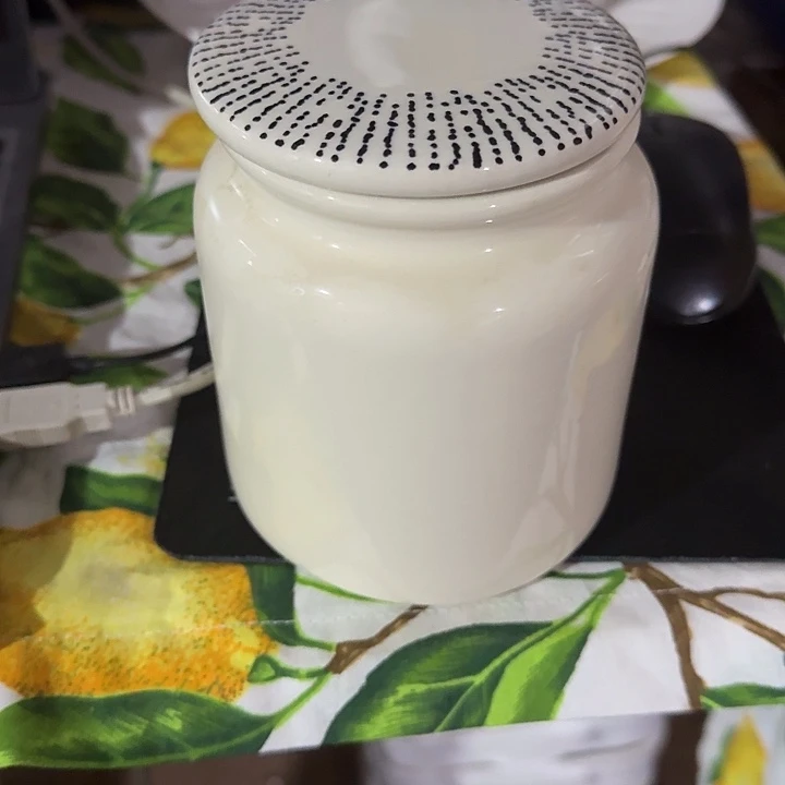 高温陶瓷条纹配白罐微瑕