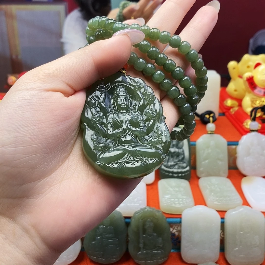 和田玉未镶嵌颈饰