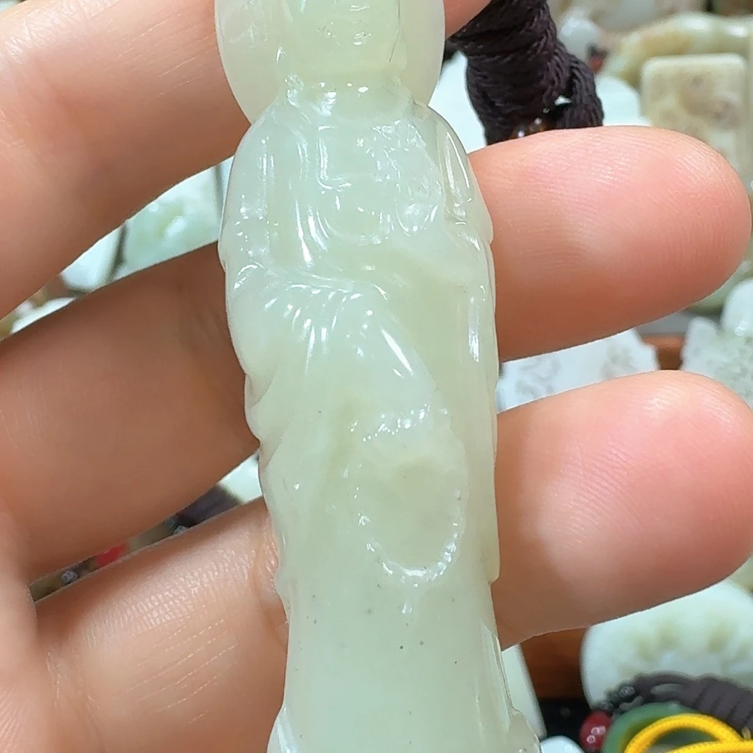 未镶嵌和田玉挂件：*罗