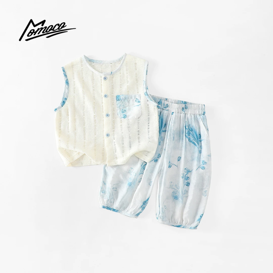 MOMOCO男童夏季新款套装百搭休闲两件套77230578533