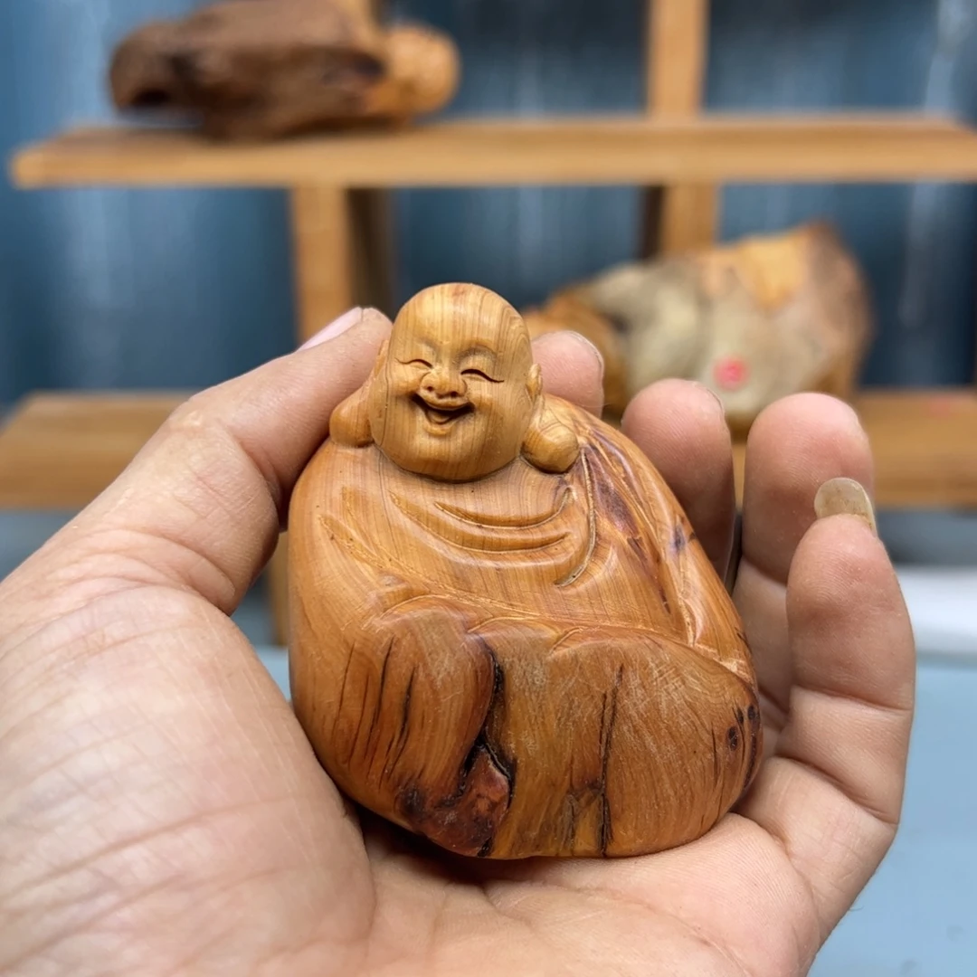 礁***木崖柏木摆件手把件