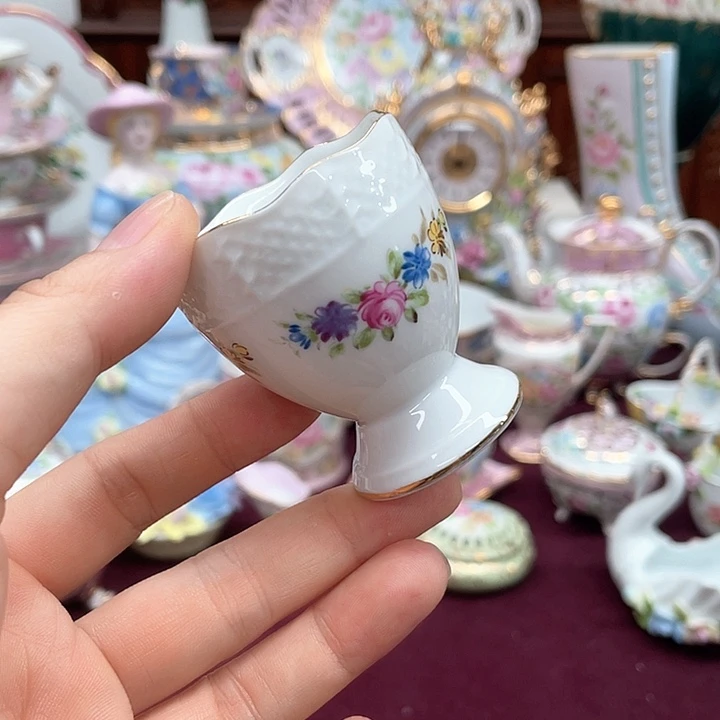 杯碟陶瓷摆件陶瓷