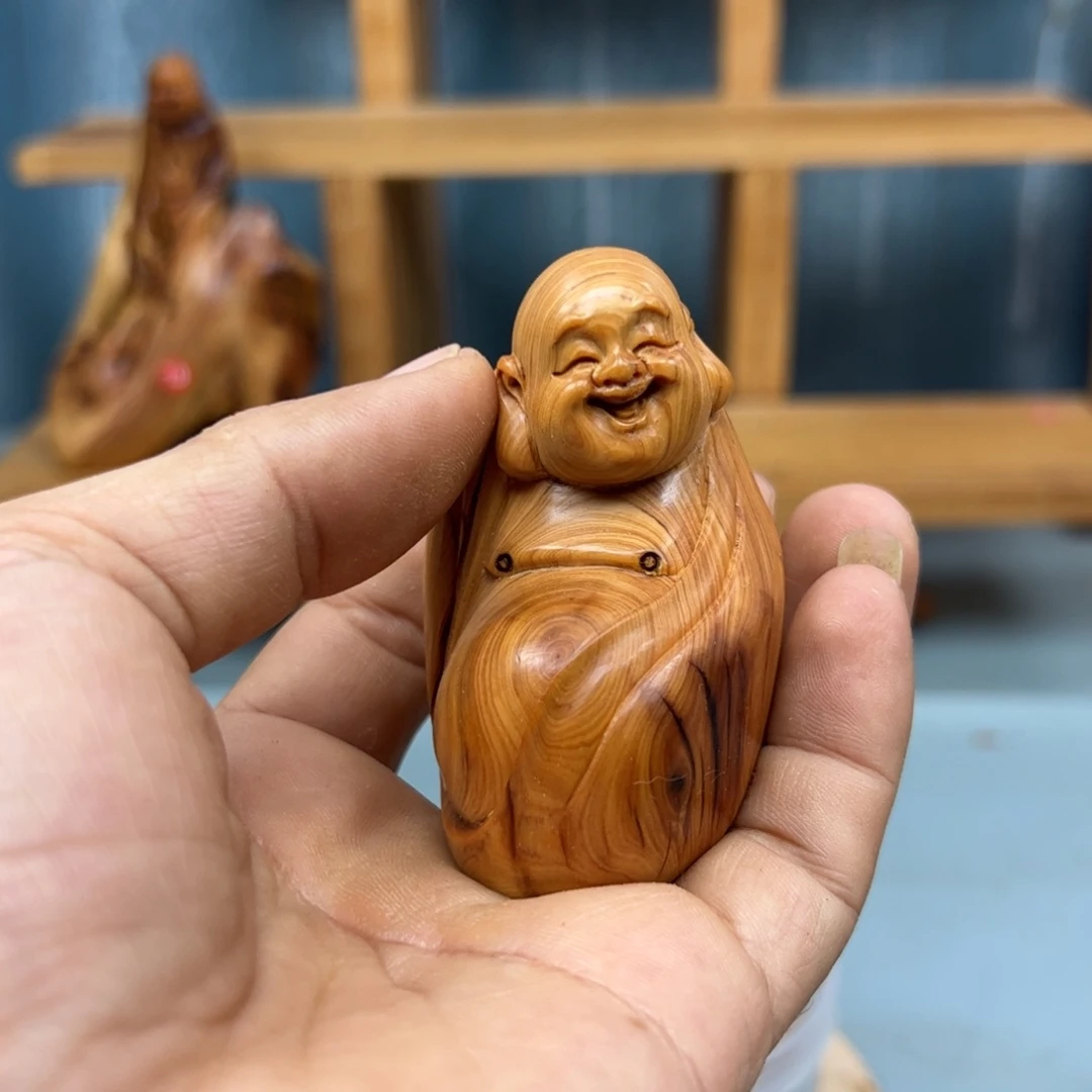 用***9木崖柏木摆件手把件